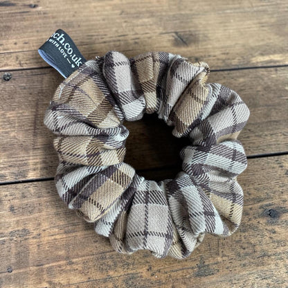 Autumn Tartan Scrunchie