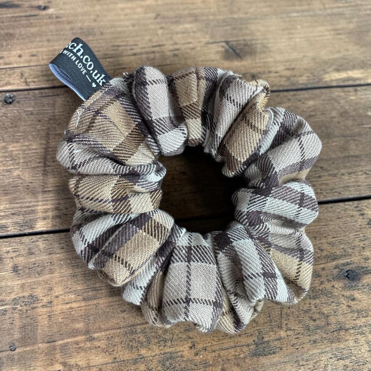 Autumn Tartan Scrunchie