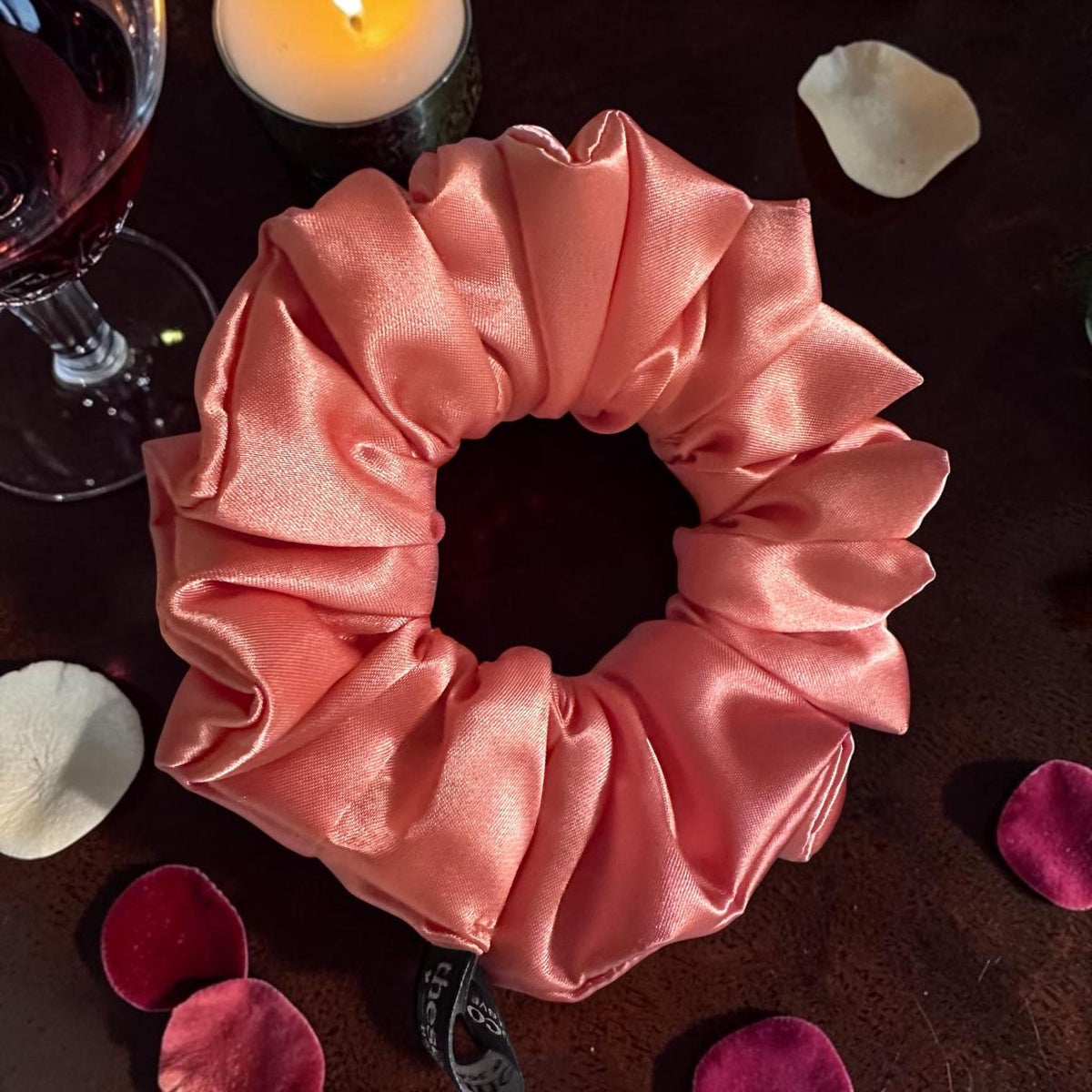 Melon Coloured Scrunchie