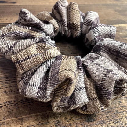 Autumn Tartan Scrunchie