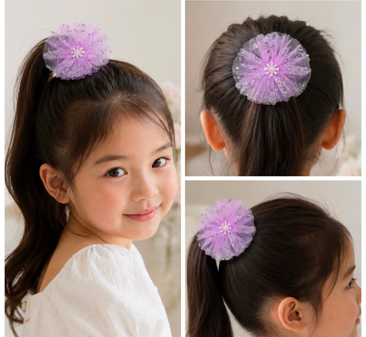 Pink Snowflake Tulle Round (Pack of 2)