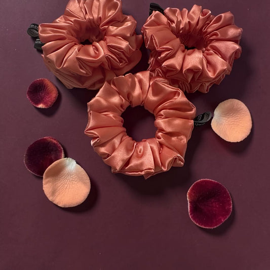 Melon Coloured Scrunchie